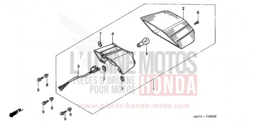FEU ARRIERE NX125V de 1997